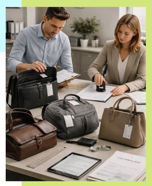 Сертификация сумок в Арзамасе от 8146 руб. | Алешин-Рзм