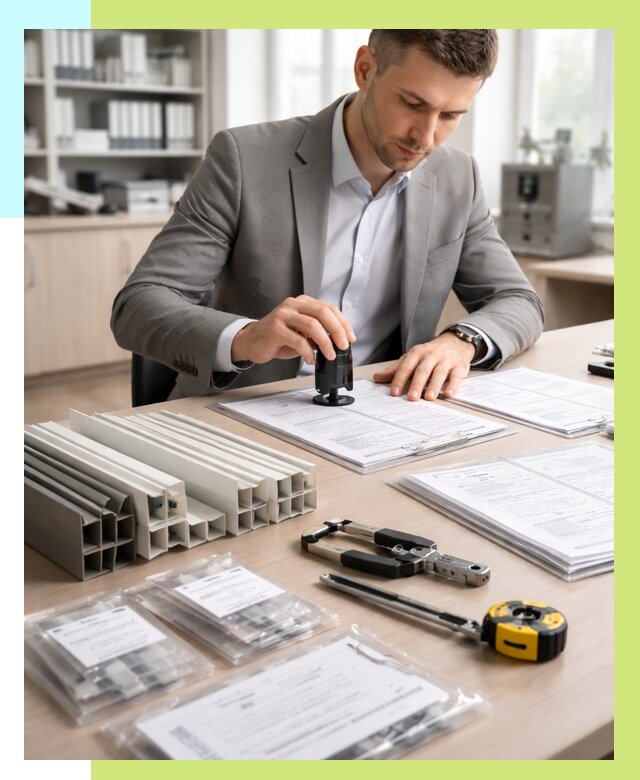 Сертификация ПВХ продукции в Арзамасе от 9232 р., Алешин-Рзм