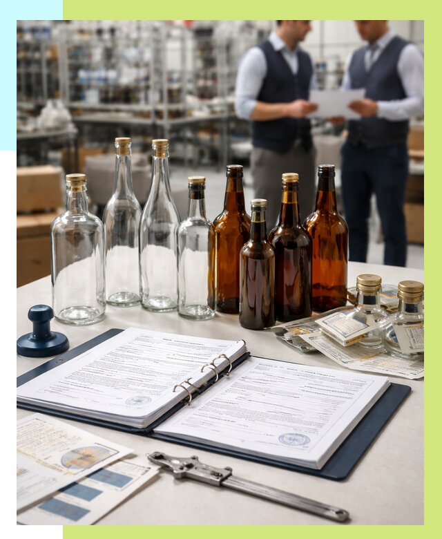 Сертификация стеклянных бутылок в Арзамасе от 27153 р. | Алешин-Рзм