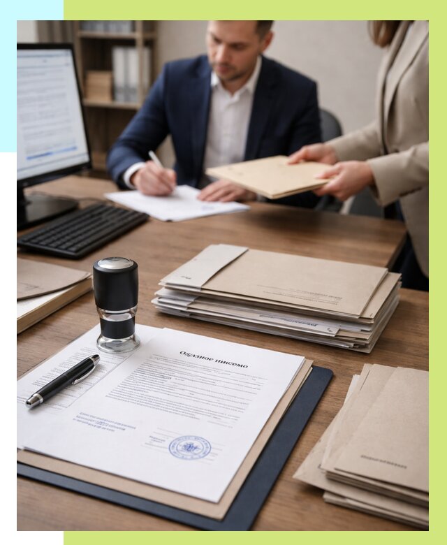 Отказное письмо для таможни в Арзамасе от 3258 р, Алешин-Рзм