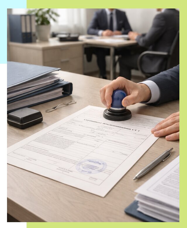 Сертификат происхождения СТ 1 в Арзамасе от 4887 р. | Алешин-Рзм