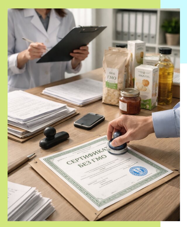Получение сертификата Без ГМО для продукции в Арзамасе
