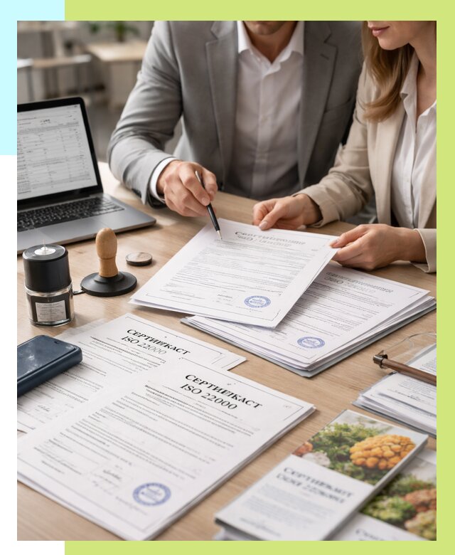 Сертификат ISO 22000 в Арзамасе от 43444 р. под ключ | Алешин-Рзм